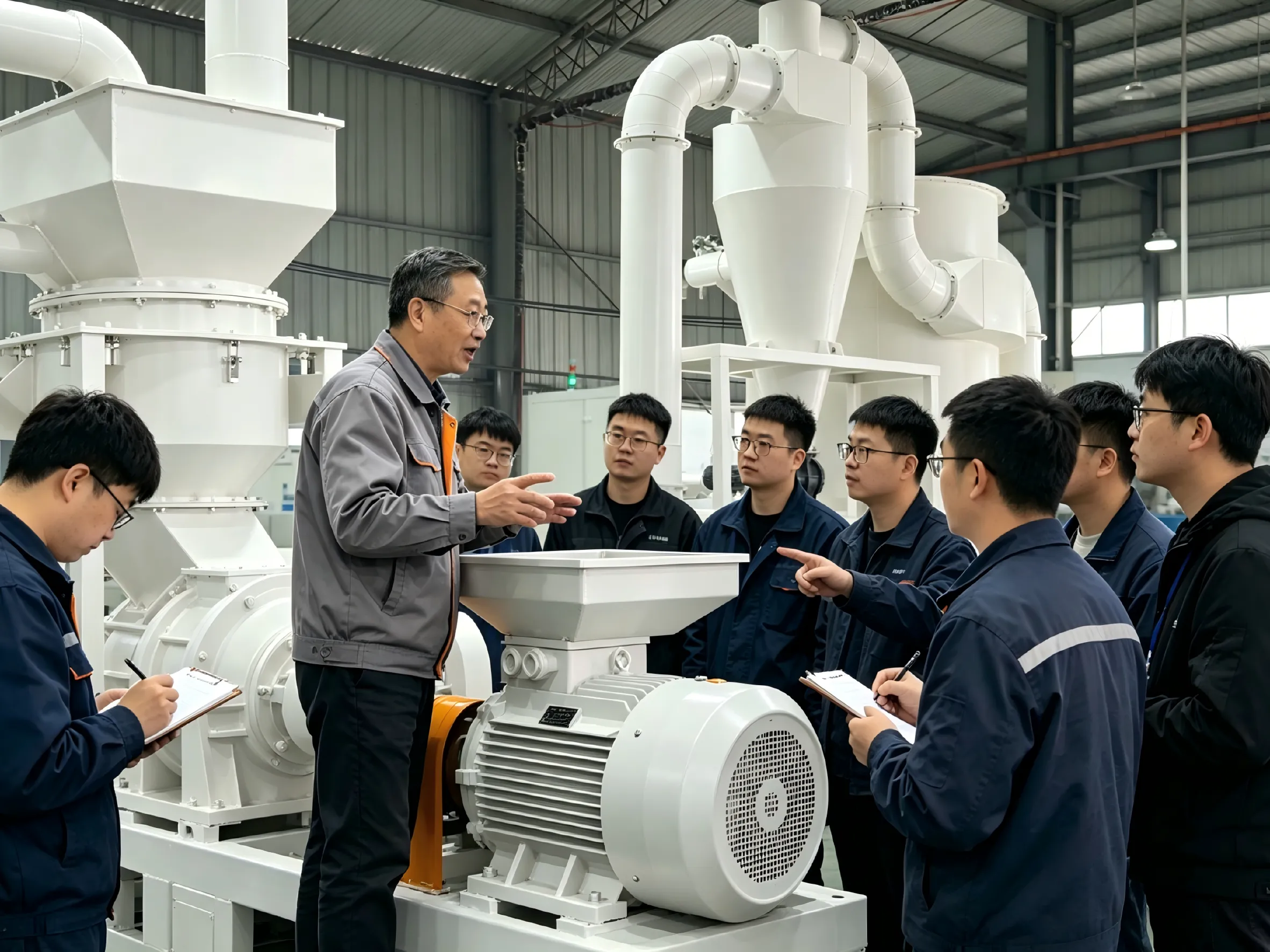 Xingshengwei gennemfører specialiseret vedligeholdelsestræning for Ultra Pulverizer for at sikre stabil levering af udstyr